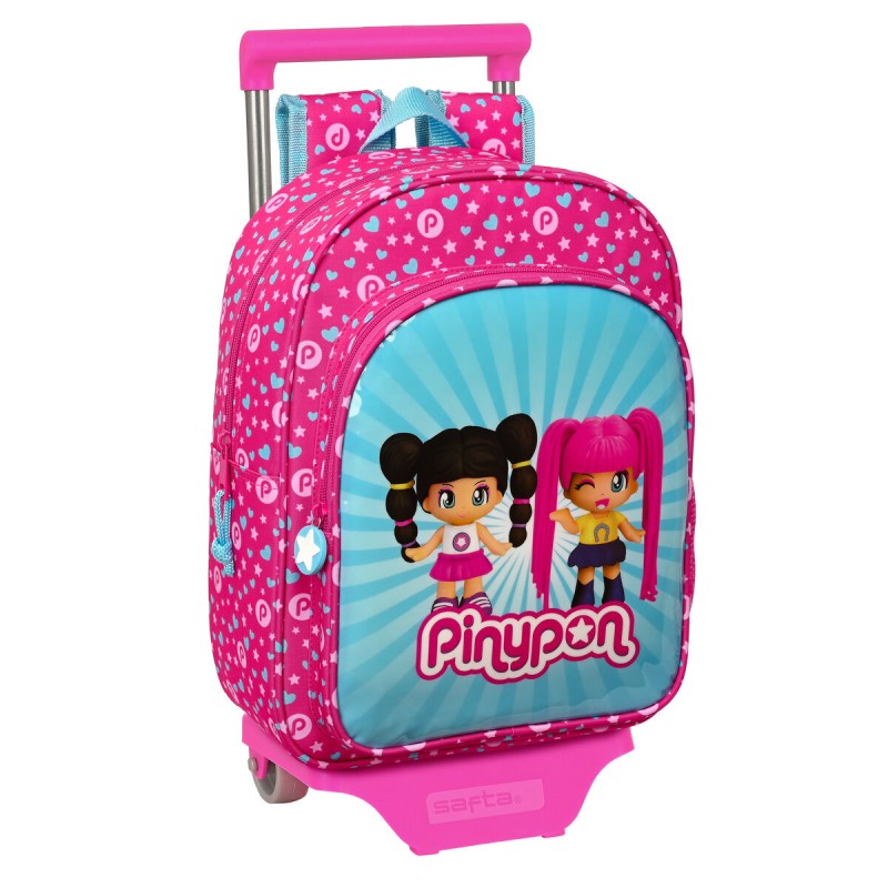 Trolley per la Scuola Pinypon Azzurro Rosa 26 x 34 x 11 cm Trolley per la Scuola Pinypon Azzurro Rosa 26 x 34 x 11 cm