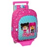Trolley per la Scuola Pinypon Azzurro Rosa 26 x 34 x 11 cm
