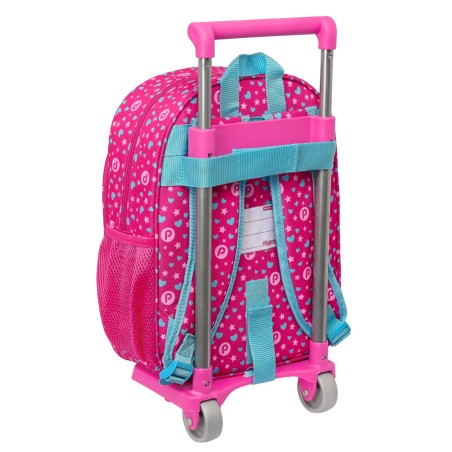Trolley per la Scuola Pinypon Azzurro Rosa 26 x 34 x 11 cm