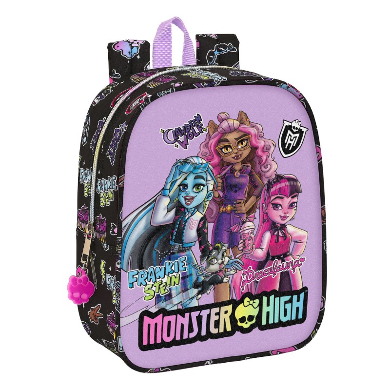 Zaino Scuola Monster High Creep Nero 22 x 27 x 10 cm Zaino Scuola Monster High Creep Nero 22 x 27 x 10 cm