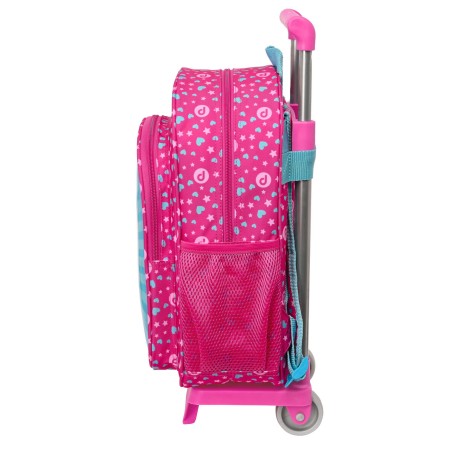 Trolley per la Scuola Pinypon Azzurro Rosa 26 x 34 x 11 cm
