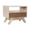 Comodino DKD Home Decor Bianco Naturale Legno di mango 55 x 35 x 45 cm