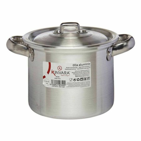 Pentola con Coperchio Kinvara 100030 Argentato Alluminio Ø 14 cm (6 Unità)