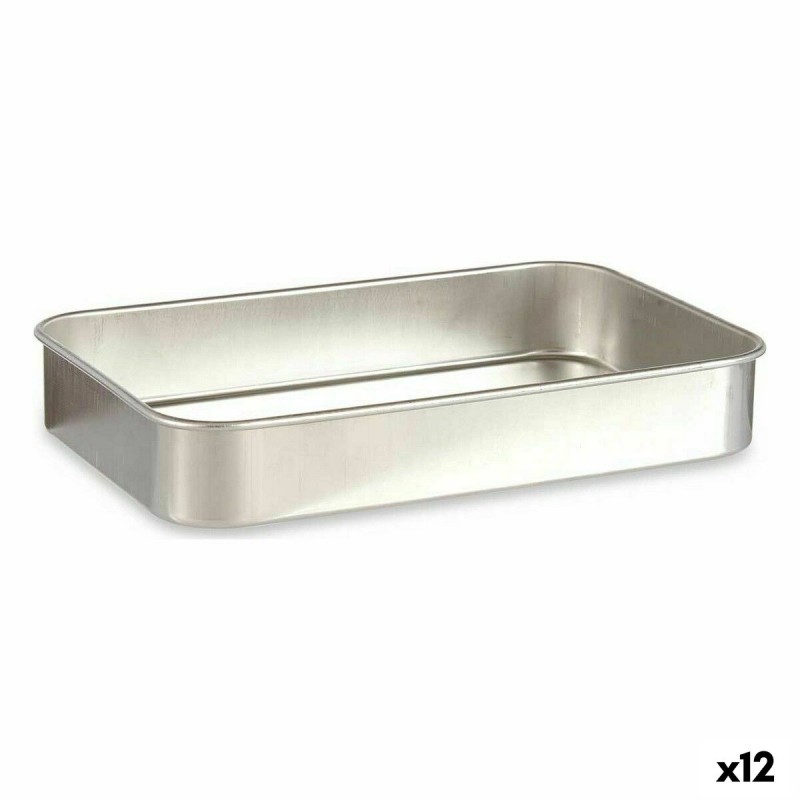 Teglia Kinvara 100152 Argentato Alluminio 23,5 x 6 x 36 cm (12 Unità) Teglia Kinvara 100152 Argentato Alluminio 23,5 x 6 x 36 cm (12 Unità)