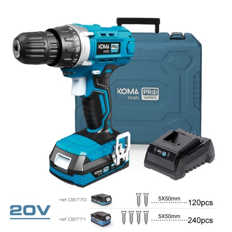 Set trapano e accessori Koma Tools Pro Series Cacciavite 70 piezas