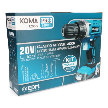 Set trapano e accessori Koma Tools Pro Series Cacciavite 70 piezas