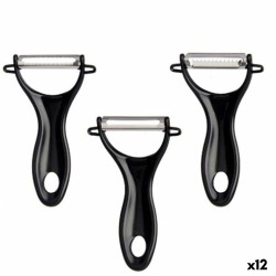 Pela Verdure e Frutta Kinvara 86886 Nero Acciaio inossidabile Set (12 Unità)