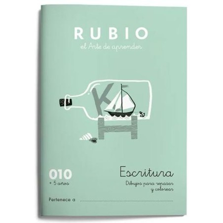 Quaderno di scrittura e calligrafia Rubio Nº10 A5 Spagnolo 20 Fogli (10 Unità)