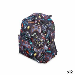 Zaino Scuola Pincello Games Multicolore 28 x 12 x 22 cm (12 Unità)