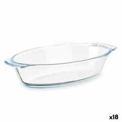Teglia da Cucina Vivalto T7-07 Trasparente Vetro Borosilicato 700 ml 23,6 x 5,3 x 13 cm Con manici (18 Unità)