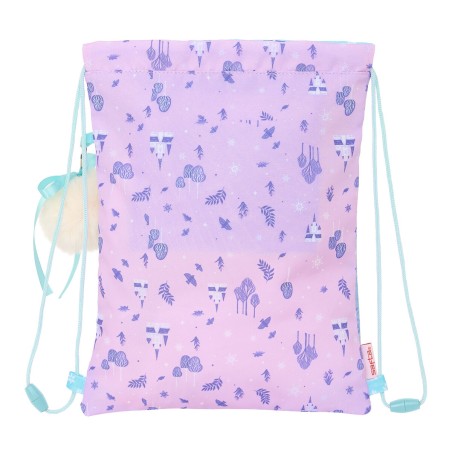 Zainetto con Cordini Frozen Cool days Violetta Blu cielo 26 x 34 x 1 cm