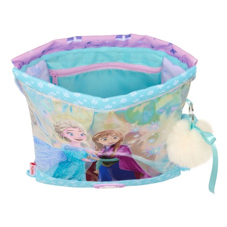 Zainetto con Cordini Frozen Cool days Violetta Blu cielo 26 x 34 x 1 cm