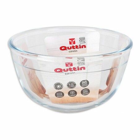 Ciotola per Mescolare Quttin   Vetro 820 ml ø 14,6 x 8,1 cm (12 Unità)