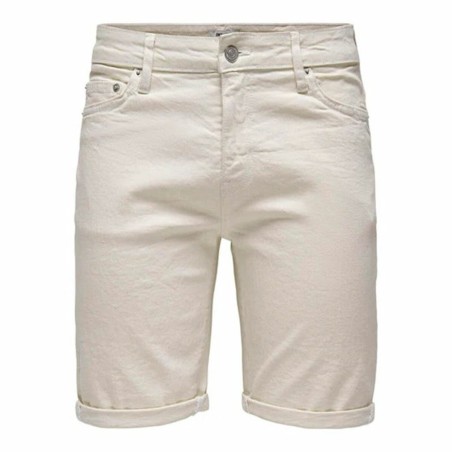 Shorts da Uomo Only & Sons Onsply 9296 Ecru Beige