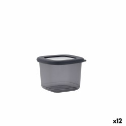 Contenitore per Conservare gli Alimenti Quid City Grigio 550 ml Con coperchio (12 Unità)