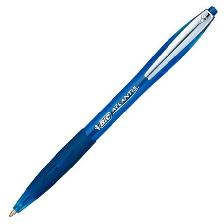 Penna Bic Atlantis Soft 12 Unità Azzurro 1 mm