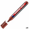 Marcatore permanente Edding 300 Marrone (10 Unità)