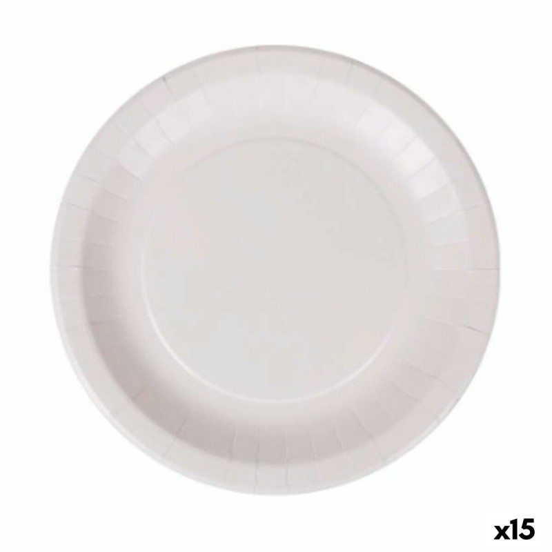 Set di piatti Algon Monouso Bianco Cartone 28 cm (15 Unità) Set di piatti Algon Monouso Bianco Cartone 28 cm (15 Unità)