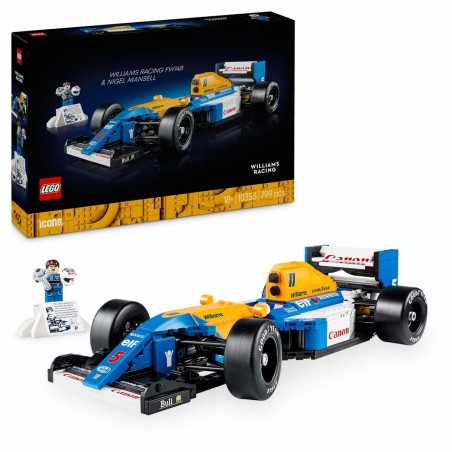 Set di Costruzioni Lego ICONS 10353 Williams Racing FW14B i Nigel Mansell 799 Pezzi