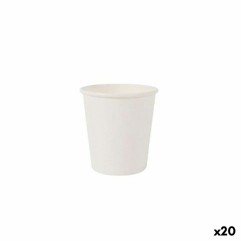 Set di Bicchieri Algon Cartone Bianco 50 Pezzi 120 ml (20 Unità) Set di Bicchieri Algon Cartone Bianco 50 Pezzi 120 ml (20 Unità)
