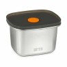 Porta pranzo Ermetico Quttin Acciaio inossidabile Rettangolare 450 ml 11,6 x 9,4 x 7 cm (12 Unità)
