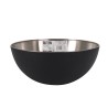 Insalatiera Quttin   Nero Argentato 29 x 12 cm Acciaio (4 Unità)