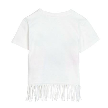 Maglia a Maniche Corte per Bambini Stitch Bianco