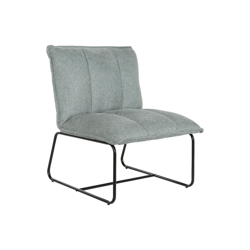 Poltrona Home ESPRIT Nero Verde Metallo 66 x 71 x 77 cm Poltrona Home ESPRIT Nero Verde Metallo 66 x 71 x 77 cm