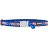 Collare per Cani Red Dingo STYLE US FLAG 15 mm x 24-36 cm
