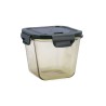 Porta pranzo Ermetico Bidasoa Infinity Quadrato 900 ml Giallo Vetro (12 Unità)