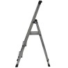 Scala Pieghevole a 3 Scalini Krause 126214 Argentato Alluminio