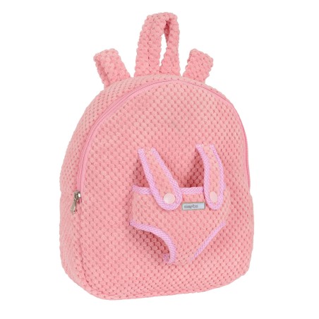 Zaino per Bambini Safta Orsetto di Peluche Rosa 23 x 27 x 7,5 cm