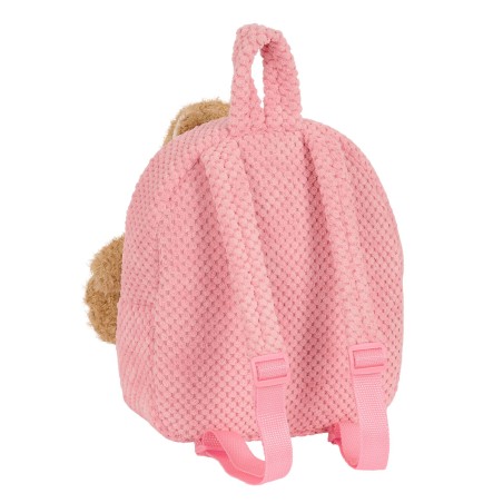 Zaino per Bambini Safta Orsetto di Peluche Rosa 23 x 27 x 7,5 cm