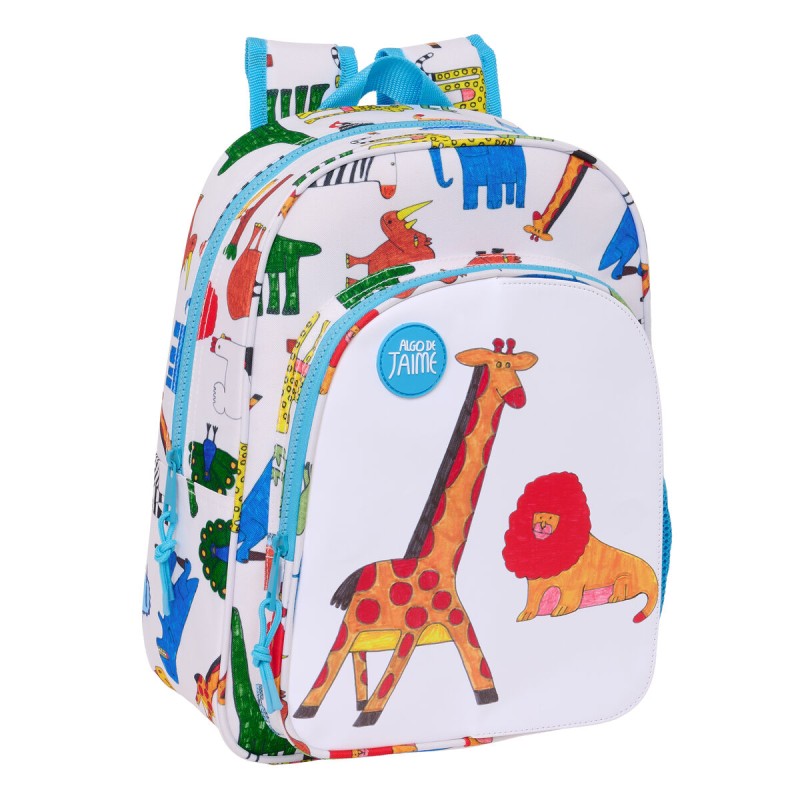 Zaino Scuola Algo de Jaime Bianco 26 x 34 x 11 cm Zaino Scuola Algo de Jaime Bianco 26 x 34 x 11 cm