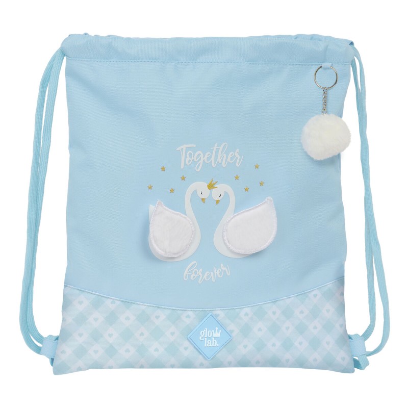 Zainetto con Cordini Glow Lab Cisnes Azzurro 35 x 40 x 1 cm Zainetto con Cordini Glow Lab Cisnes Azzurro 35 x 40 x 1 cm
