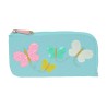 Astuccio Scuola Moos Butterflies Azzurro Chiaro 23 x 11 x 1 cm