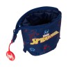 Astuccio Portapenne Spider-Man Neon Blu Marino 8 x 19 x 6 cm