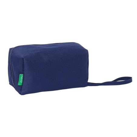 Astuccio Scuola Benetton Varsity Grigio Blu Marino 22 x 10 x 10 cm