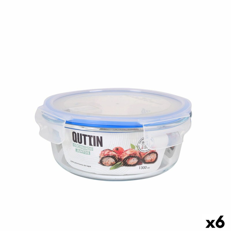 Porta pranzo Ermetico Quttin Rotonda 1,3 L (6 Unità) Porta pranzo Ermetico Quttin Rotonda 1,3 L (6 Unità)