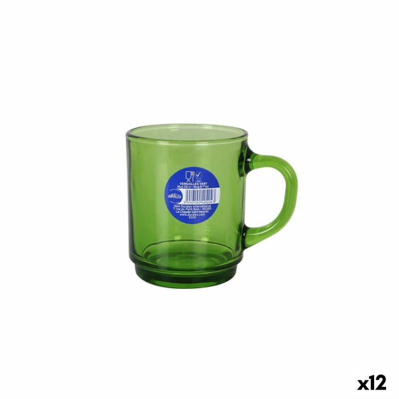 Tazza Duralex Versailles Verde 260 ml (12 Unità) Tazza Duralex Versailles Verde 260 ml (12 Unità)