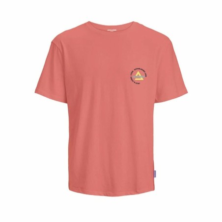 Maglia a Maniche Corte per Bambini Jack & Jones Jcofast Print Tee Ss  Arancio