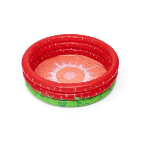 Bestway Piscina Gonfiabile Infantile 3 Anelli Fragola 168x38 cm +2 Anni Giardino 51145