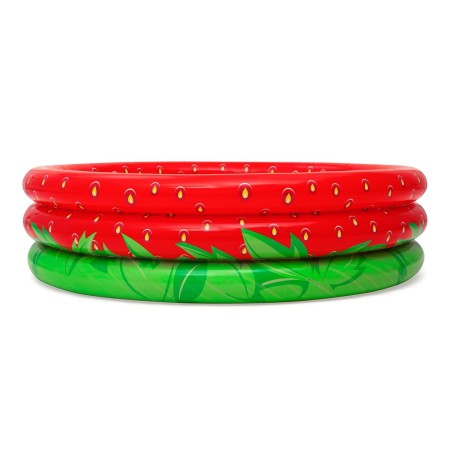 Bestway Piscina Gonfiabile Infantile 3 Anelli Fragola 168x38 cm +2 Anni Giardino 51145