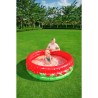 Bestway Piscina Gonfiabile Infantile 3 Anelli Fragola 168x38 cm +2 Anni Giardino 51145