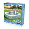 Bestway Piscina Gonfiabile 3 Camere Floreale 229x152x56 cm +6 Anni Giardino 54120