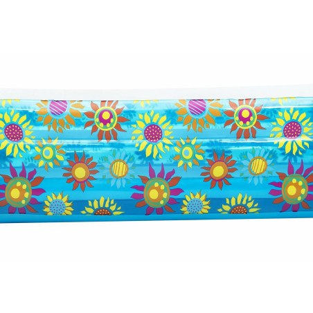 Bestway Piscina Gonfiabile 3 Camere Floreale 229x152x56 cm +6 Anni Giardino 54120