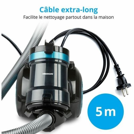 Aspirapolvere Medion Nero 800 W