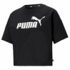 Maglia a Maniche Corte Donna Puma CROPPED LOGO TEE 586866 01  Nero