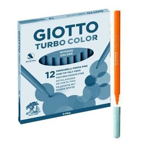 Set di Pennarelli Giotto Turbo Color Arancio (10 Unità)