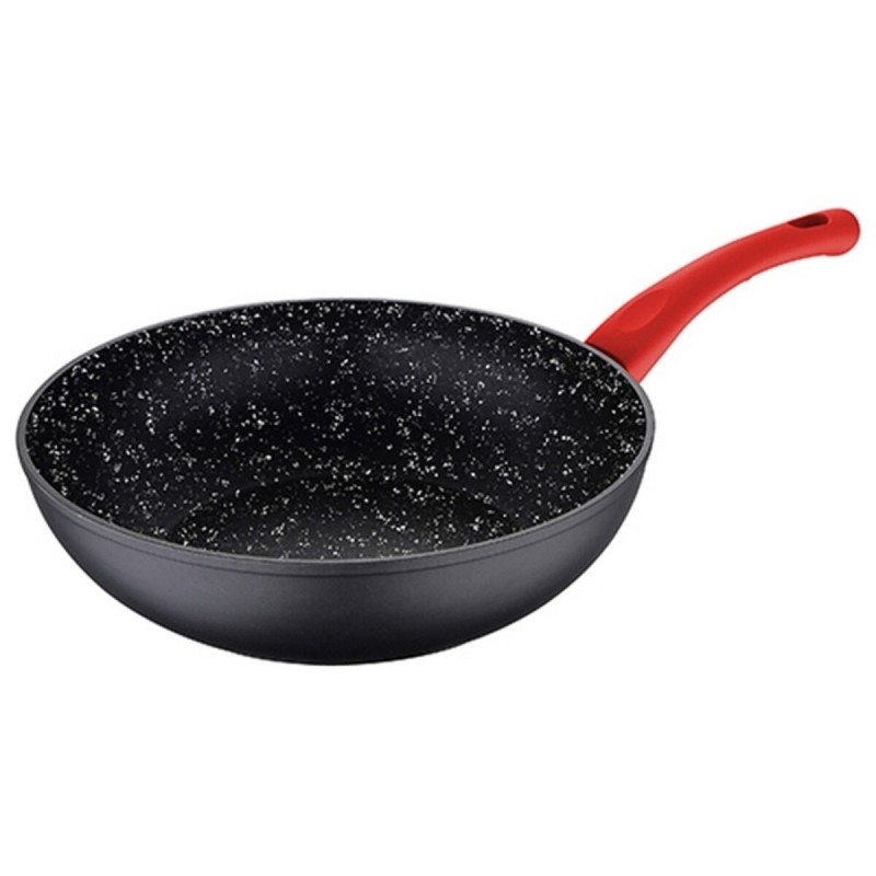 Padella Wok San Ignacio Toledo SG-6268 Ø 26 cm Nero Alluminio Padella Wok San Ignacio Toledo SG-6268 Ø 26 cm Nero Alluminio